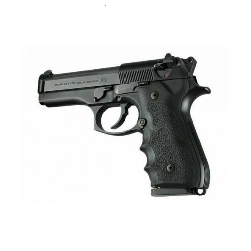 Hogue Beretta 92/96 Series Rubber Grip with Finger Grooves Black