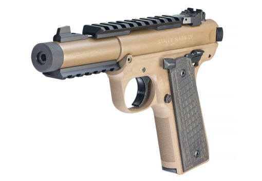 Ruger Mark IV 22/45 Tactical Cerakote Brown