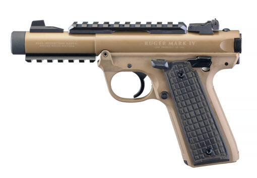 Ruger Mark IV 22/45 Tactical Cerakote Brown