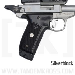 Altamont  S&W Victory Grips  Checkered FDL Silver Medallion SilverBlack