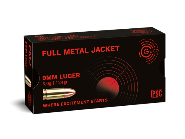 Geco 9 mm 124gr. FMJ