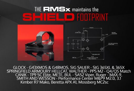 Shield RMSx Reflex Mini Sight XL Glass 4 MOA - Afbeelding 4