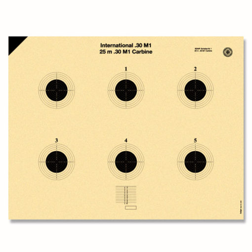 Schietkaarten Kruger .30M1 internationaal 25mtr. #5463